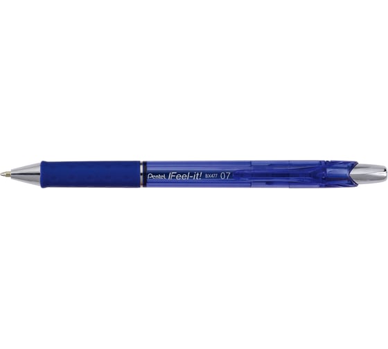 Ручка автоматическая шариковая Pentel Feel-it! , d 0.7 мм, набор 3 шт.PBX477-3C, синие чернила 776744