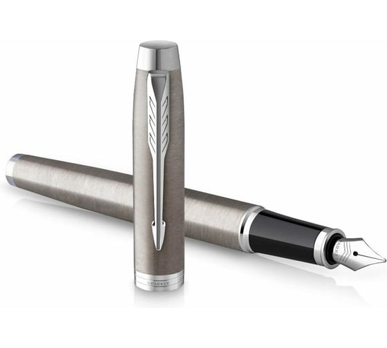 Набор ОФИСМАГ Parker Im Stainless Steel Ct: шариковая ручка синяя и перьевая ручка 144354