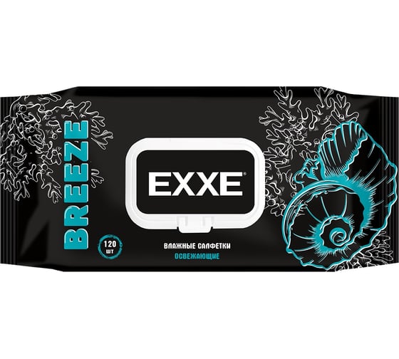 Влажные салфетки EXXE Men Микс Breeze&Silver, 120 шт 275909