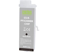 Картридж ПЗК струйный CACTUS CS-R-PFI320MBK-CHIP PFI-320 черный матовый, 260мл, для Canon imagePROGR 2095053