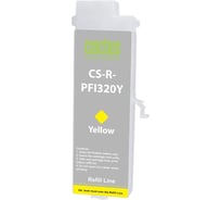 Картридж струйный CACTUS CS-R-PFI320Y-CHIP PFI-320Y желтый, 260мл, для Canon imagePrograf TM-200/200 2107805