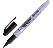 Маркер перманентный CROWN Multi Marker Super Slim, ЧЕРНЫЙ, тонкий, 1мм, P-505F ОФИСМАГ КОМПЛЕКТ 12 шт. 151548