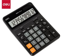 Калькулятор настольный DELI Askend, 12 разрядов, двойное питание, 176,4x129,8x28,4 мм, пластик EM333
