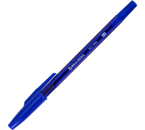 Ручка шариковая BRAUBERG мягкое письмо WRITING 3.0, 927 PRO, СИНЯЯ, 0,5мм, линия 0,25 мм, 50 шт 144337