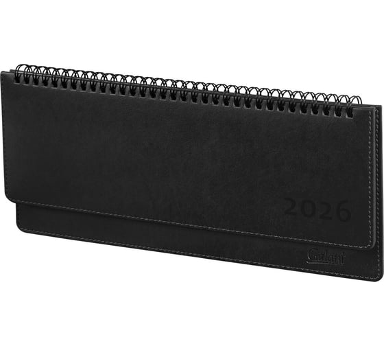Планинг датированный Galant 2026, 305x140мм Ritter, под кожу, черный, 117238