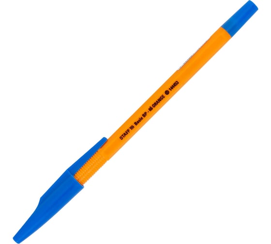 Ручка шариковая Staff Basic BP-66 ORANGE, синяя, корпус оранжевый, 1 мм, линия 0,5 144453