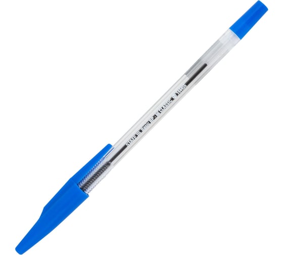 Ручка шариковая Staff Basic BP-66 CLASSIC, СИНЯЯ, корпус прозрачный, 1 мм, линия 0,5 мм 144455