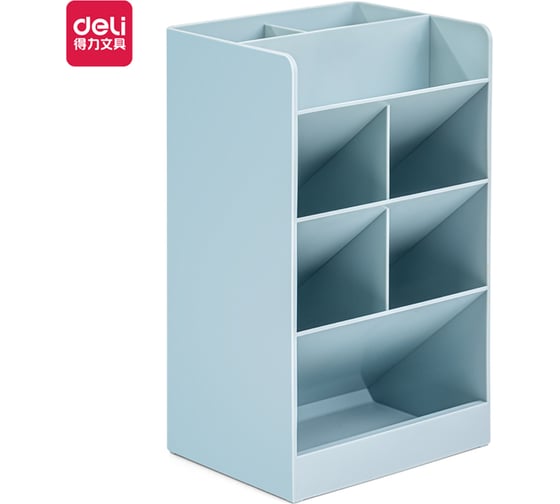Подставка для пишущих принадлежностей DELI 8939, 120х91х205 мм, синяя, 8939-BL