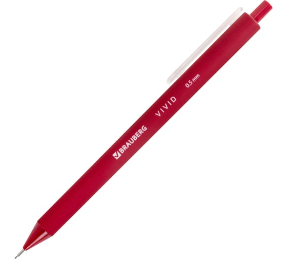 Карандаш механический BRAUBERG 0.5 мм, VIVID, корпус soft-touch ассорти, 24 шт 182063