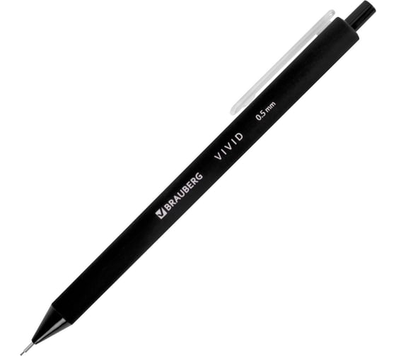 Карандаш механический BRAUBERG 0.5 мм, VIVID, корпус soft-touch ассорти, 24 шт 182063