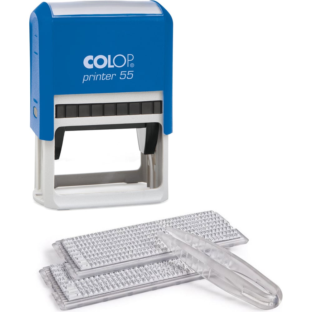 Самонаборный штамп Colop Printer, 10/ 8 строк с рамкой, 2 кассы 55 SET ...