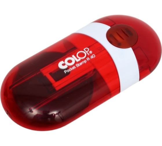 Карманная оснастка для круглой печати Colop Pocket Stamp диаметр 40 мм PS R40 рубин