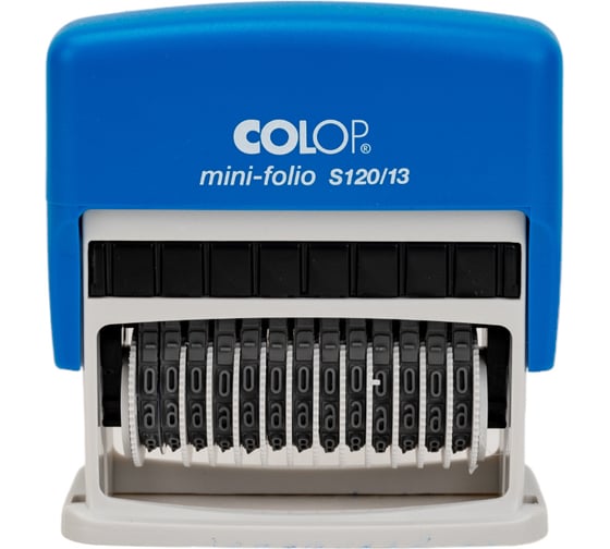 Мини-нумератор Colop 13 разрядный высота шрифта 3.8 мм S 120/13 1