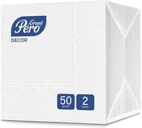 Салфетки бумажные сервировочные GrandPero Decor, двухслойные, 50 шт 278711