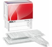 Самонаборный штамп Colop Printer 6 строк, 2 кассы 40-SET F перс