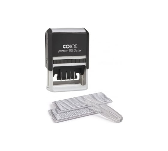 Самонаборный датер Colop Printer 6 строк, 2 кассы 55 Dat SET 1