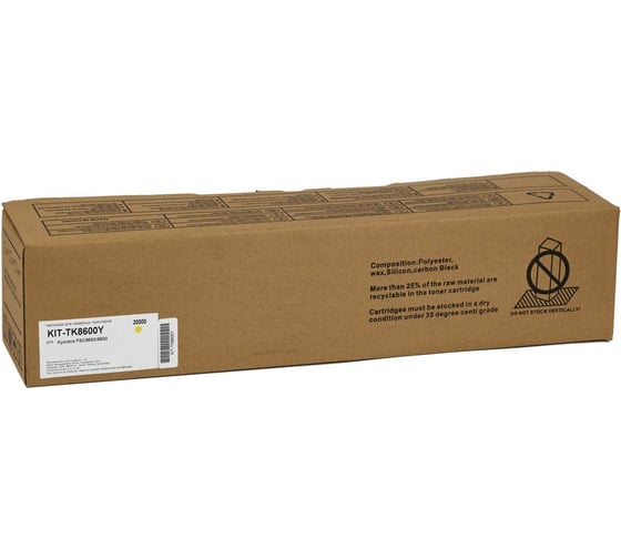 Картридж КИТОнер TK-8600Y, TK-8600Y, желтый, 20000 страниц, Kyocera FS-C8600DN/8650DN KIT-TK8600Y 1