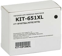 Картридж КИТОнер 651XL, C2P10AEXL, черный, 18 мл, HP OfficeJet 202/252; DeskJet Ink Advantage 5575/5645 KIT-C2P10AEXL