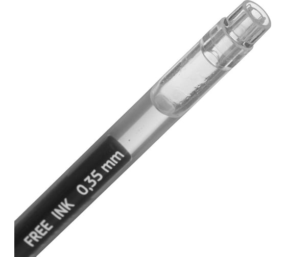 Набор гелевых ручек Attache Free ink, 0.35мм, черный, неавт, б/манж. 12шт/уп 1345762
