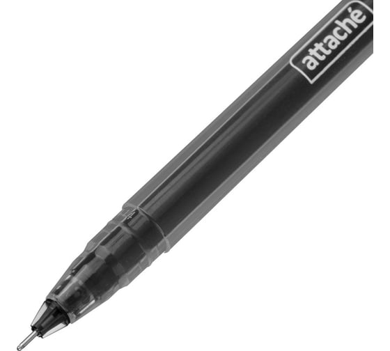 Набор гелевых ручек Attache Free ink, 0.35мм, черный, неавт, б/манж. 12шт/уп 1345762