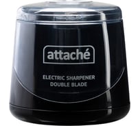 Точилка электрическая Attache двойное лезвие, 1 отверстие, пит. от батареек АА, черный 2142856