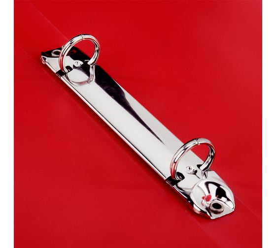 Папка на 2 кольцах BRAUBERG А4 UNIVERSAL, 25 мм, красная, до 170 листов, 0,5 мм 273032