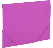 Папка на резинках BRAUBERG А4 PIXEL, фиолетовая, до 300 листов, 0,5 мм 273042