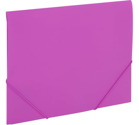Папка на резинках BRAUBERG А4 PIXEL, фиолетовая, до 300 листов, 0,5 мм 273042