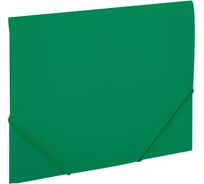 Папка на резинках BRAUBERG А4 PIXEL, темно-зеленая, до 300 листов, 0,5 мм 273040