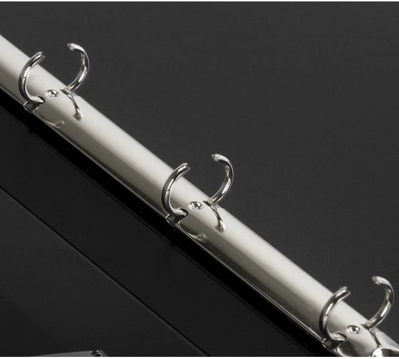 Папка на 4 кольцах BRAUBERG Extra ширина 25 мм, до 170 листов, черная, 0.7 мм 270482
