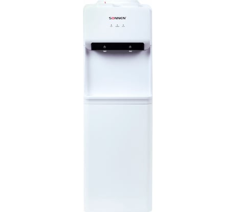 Кулер для воды SONNEN FE-02, напольный, нагрев/охлаждение электронное, 2 крана, белый 454996