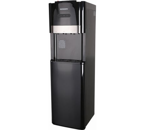 Кулер для воды SONNEN FSE-03B, напольный, нагрев/охлаждение, нижняя загрузка, 3 крана, черный 454998
