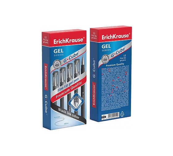 Гелевая ручка ErichKrause G-Cube, черный 46447