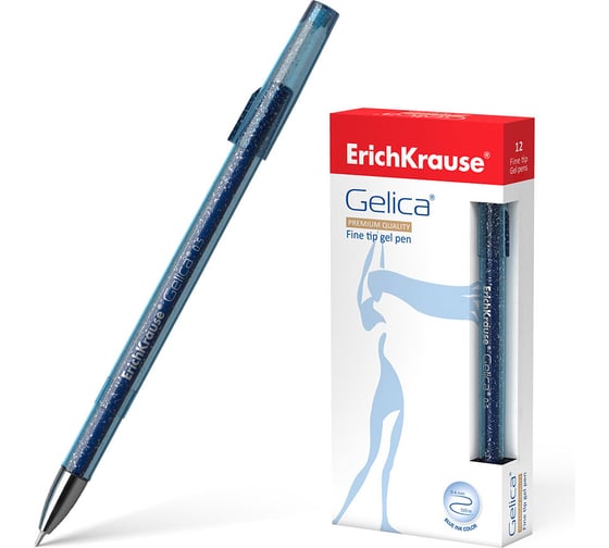 Гелевая ручка ErichKrause Gelica, синий 45471
