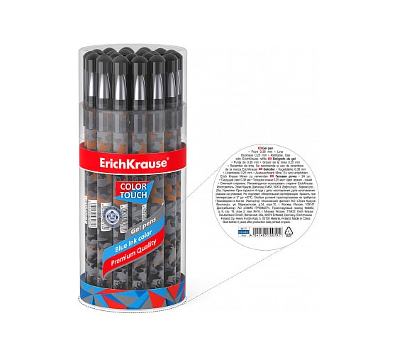 Гелевая ручка ErichKrause ColorTouch Rough Native, синий 48171