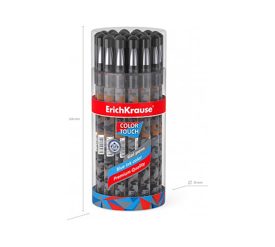 Гелевая ручка ErichKrause ColorTouch Rough Native, синий 48171