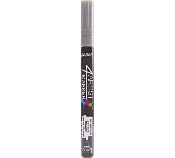 Маркер художественный PEBEO 4Artist Marker на масляной основе 2 мм перо круглое 6 шт. 580070 под серебро 470788