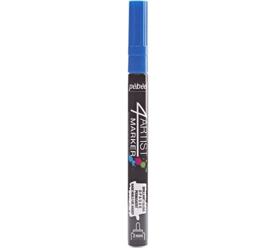 Маркер художественный PEBEO 4Artist Marker на масляной основе 2 мм перо круглое 6 шт. 580010 синий 470779