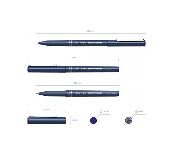 Капиллярная ручка ErichKrause F-15, синий 37065