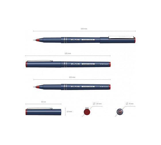 Капиллярная ручка ErichKrause F-15, красный 37067