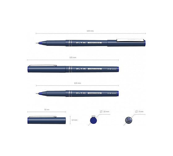Капиллярная ручка ErichKrause F-15, синий 37102
