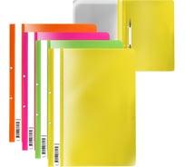 Пластиковая папка-скоросшиватель ErichKrause Fizzy Neon с перфорацией, A4, ассорти 50061