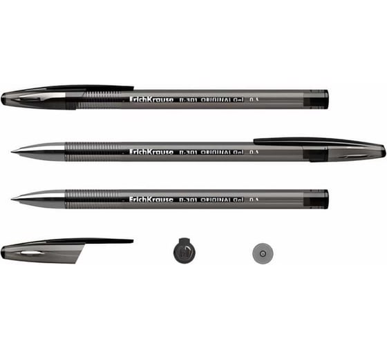 Гелевая ручка ErichKrause R-301 Original Gel Stick 0.5, черный 42721