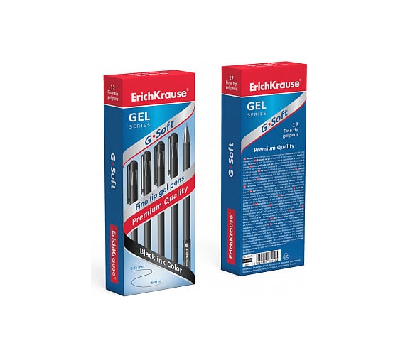 Гелевая ручка ErichKrause G-Soft, черный 39207