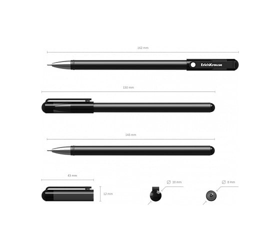 Гелевая ручка ErichKrause G-Soft, черный 39207