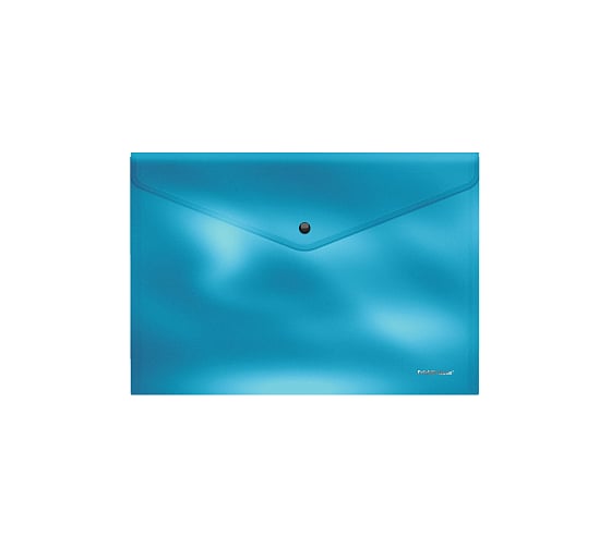 Пластиковая папка-конверт ErichKrause Glossy Ice Metallic на кнопке, A4, ассорти 50319