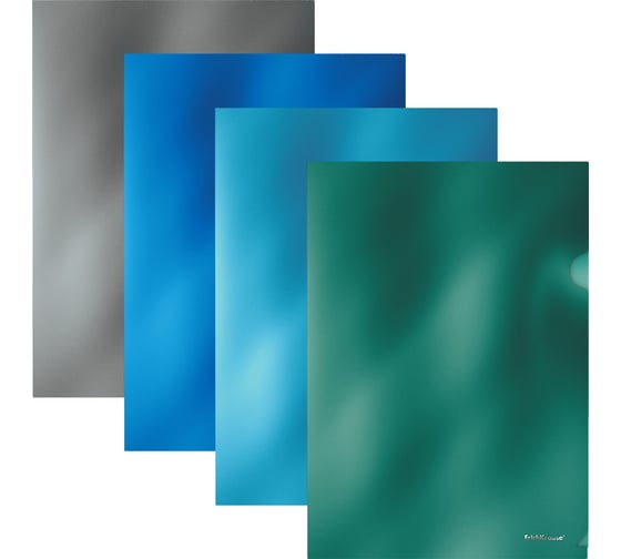 Пластиковая папка-уголок ErichKrause Glossy Ice Metallic, A4, ассорти 50169 1