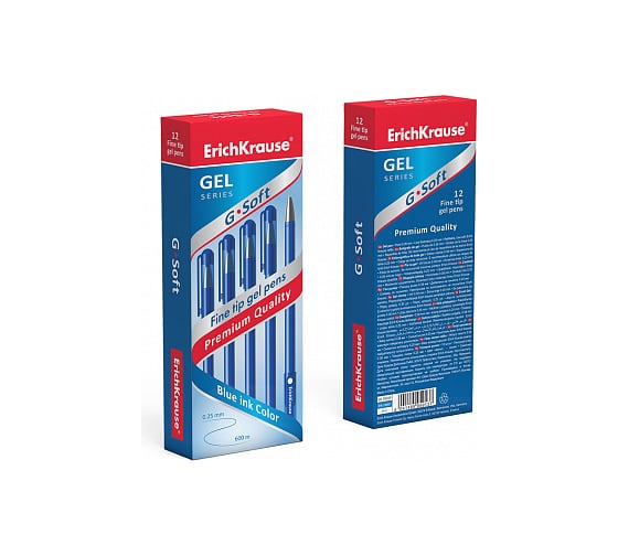 Гелевая ручка ErichKrause G-Soft, синий 39206
