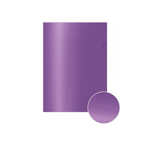Пластиковая папка-уголок ErichKrause Glossy Vivid, A4, полупрозрачная, ассорти 50160