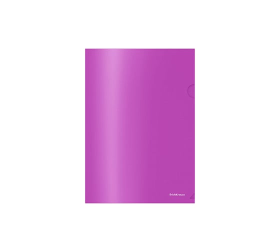Пластиковая папка-уголок ErichKrause Glossy Vivid, A4, полупрозрачная, ассорти 50160